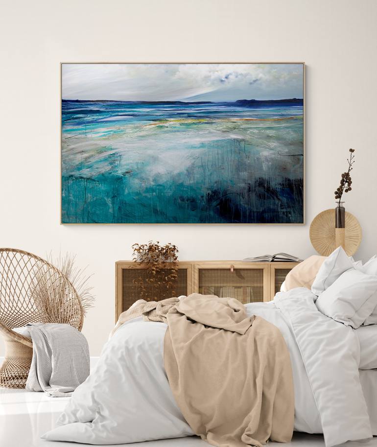 Original Abstract Seascape Painting by Tania Chanter