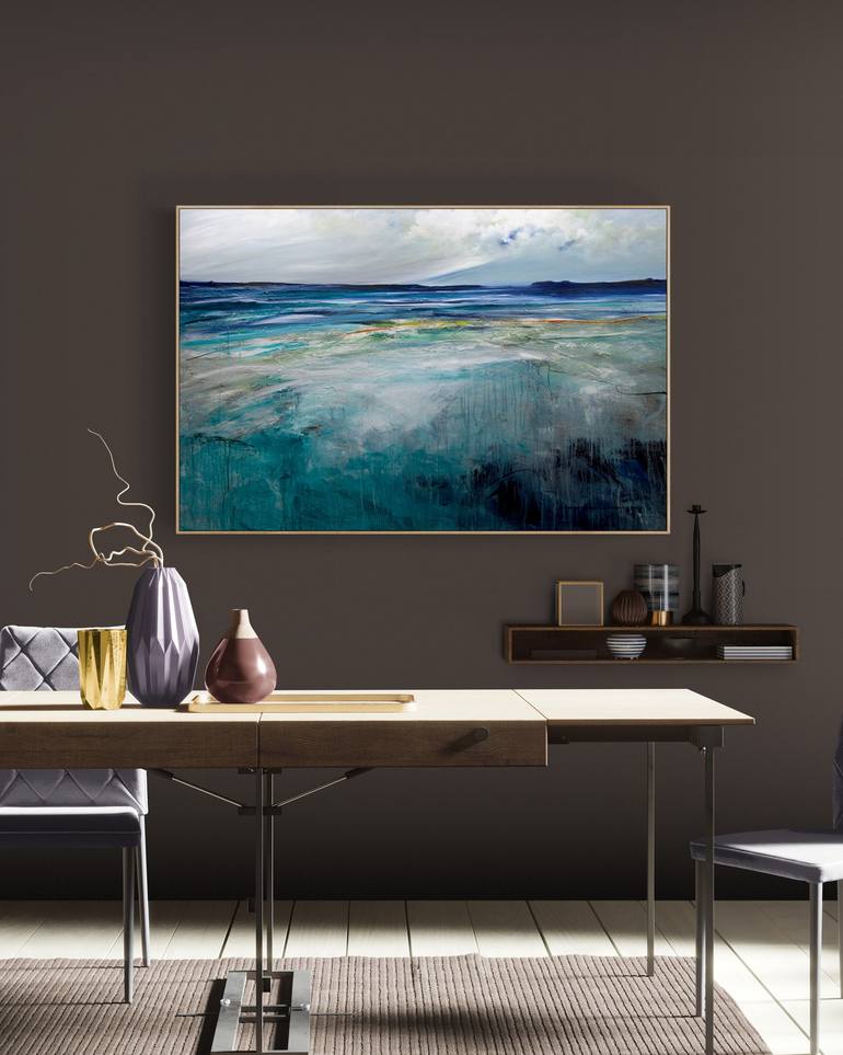 Original Abstract Seascape Painting by Tania Chanter