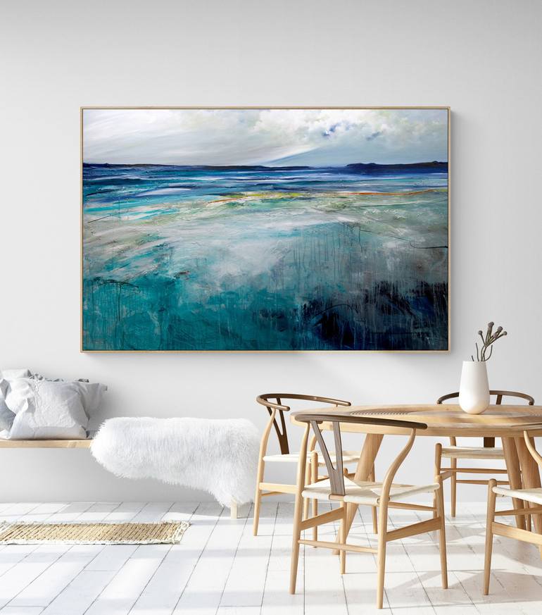 Original Abstract Seascape Painting by Tania Chanter