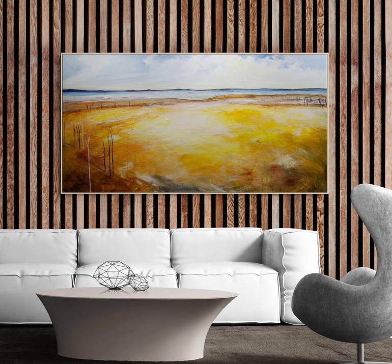 Original Abstract Expressionism Landscape Painting by Tania Chanter