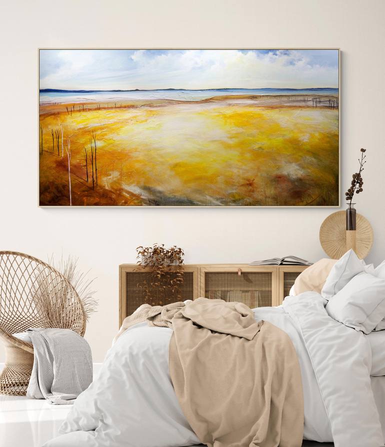 Original Abstract Expressionism Landscape Painting by Tania Chanter