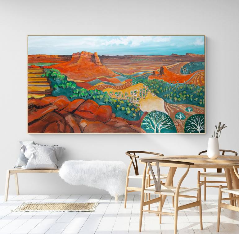 Original Abstract Landscape Painting by Tania Chanter