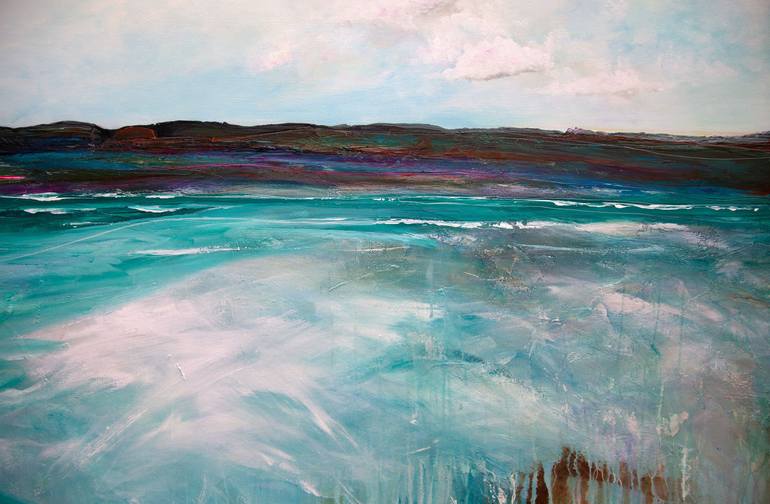 Original Abstract Seascape Painting by Tania Chanter