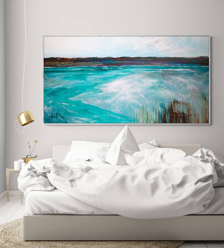 Original Abstract Seascape Painting by Tania Chanter