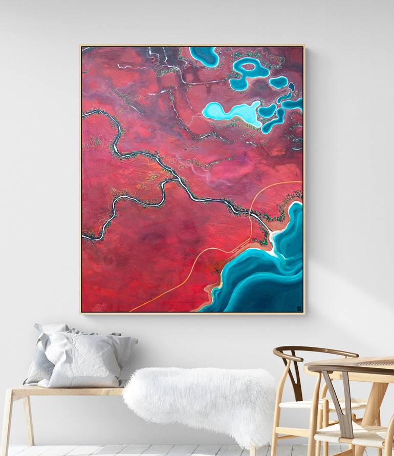 Original Abstract Landscape Painting by Tania Chanter