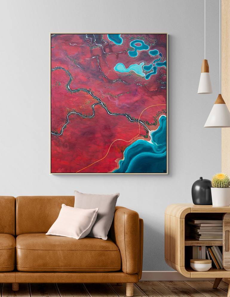 Original Abstract Landscape Painting by Tania Chanter