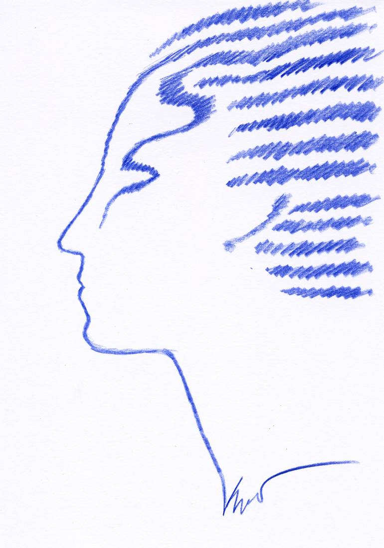 female face outline profile