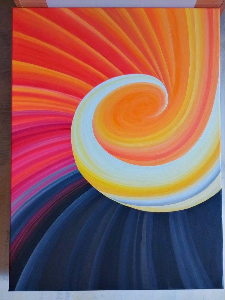 Original Minimalism Abstract Painting by Nata Korpusova