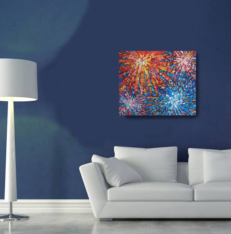 Original Abstract Expressionism Abstract Painting by Nata Korpusova