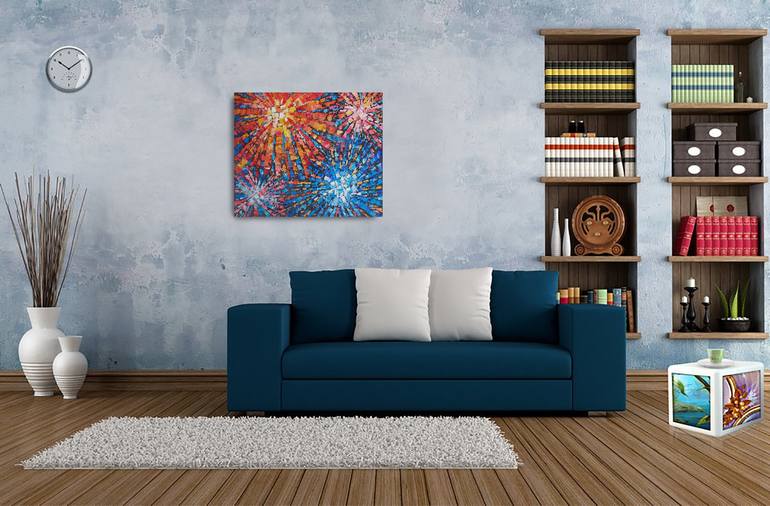 Original Abstract Expressionism Abstract Painting by Nata Korpusova