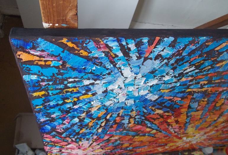 Original Abstract Expressionism Abstract Painting by Nata Korpusova