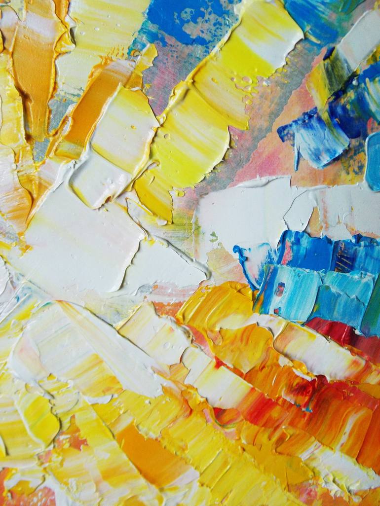 Original Abstract Expressionism Abstract Painting by Nata Korpusova