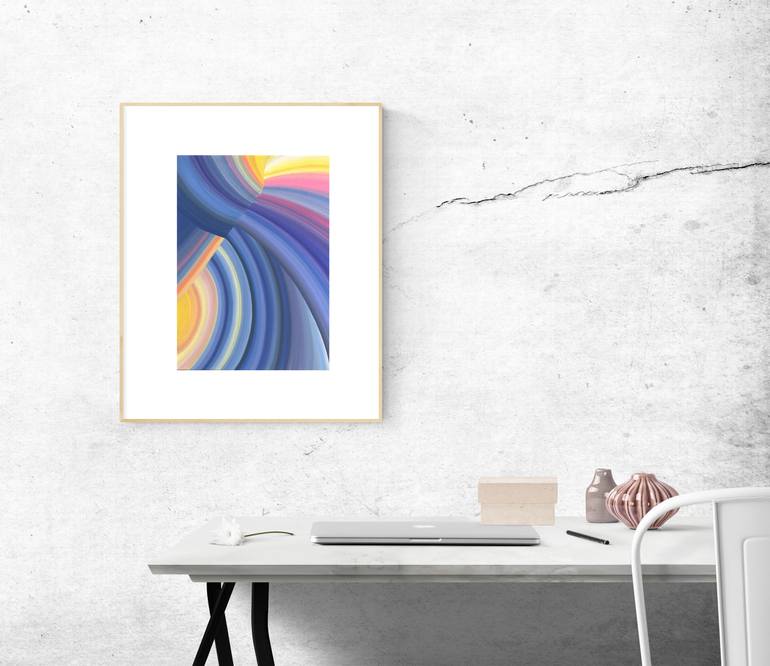 Original Abstract Expressionism Abstract Painting by Nata Korpusova