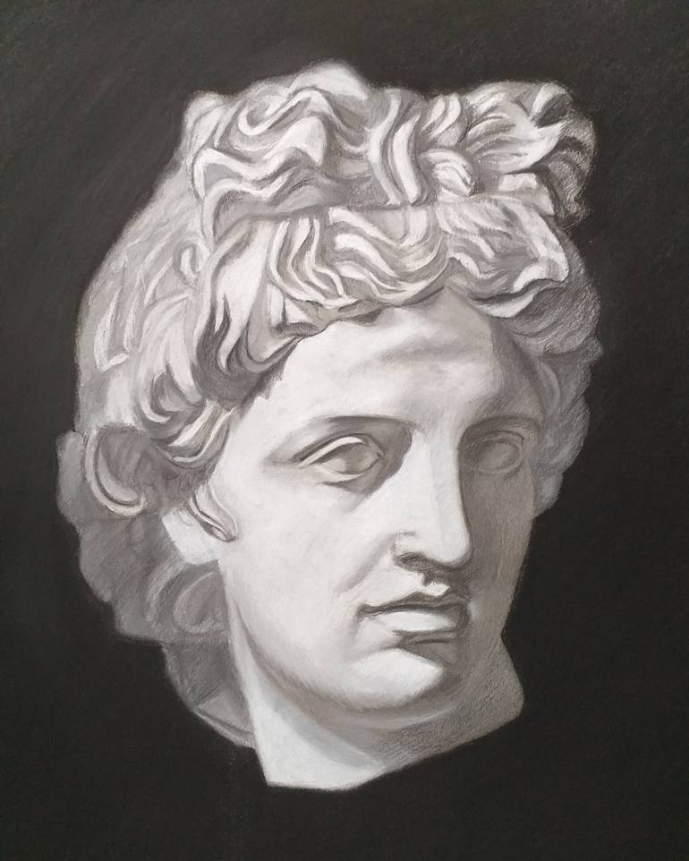 Apollo Drawing by Svetlana Ushakova | Saatchi Art