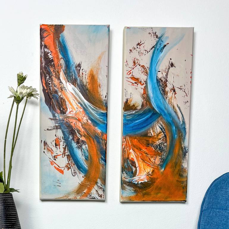Original Abstract Expressionism Abstract Painting by Georgina Mortreux