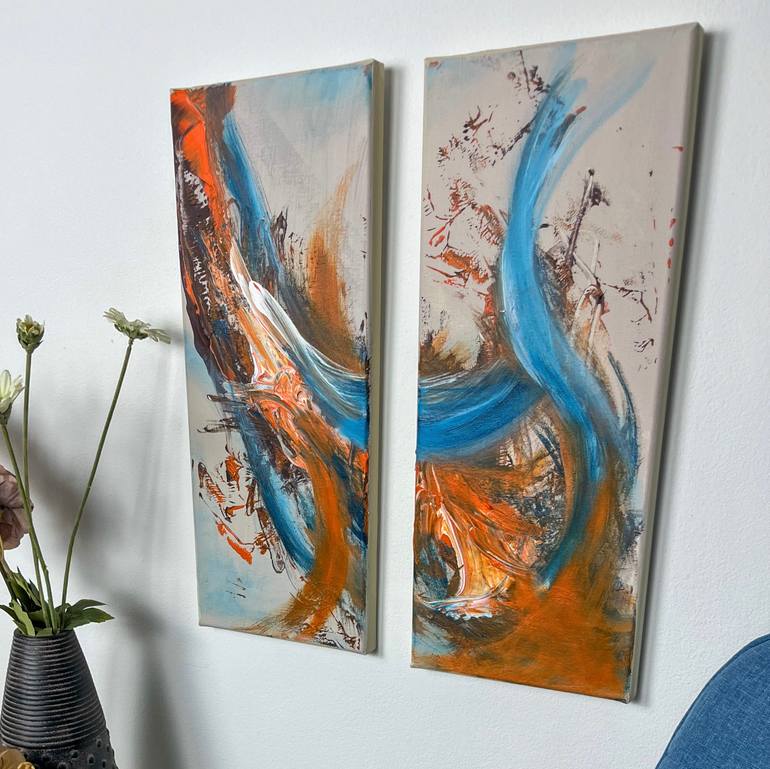 Original Abstract Expressionism Abstract Painting by Georgina Mortreux