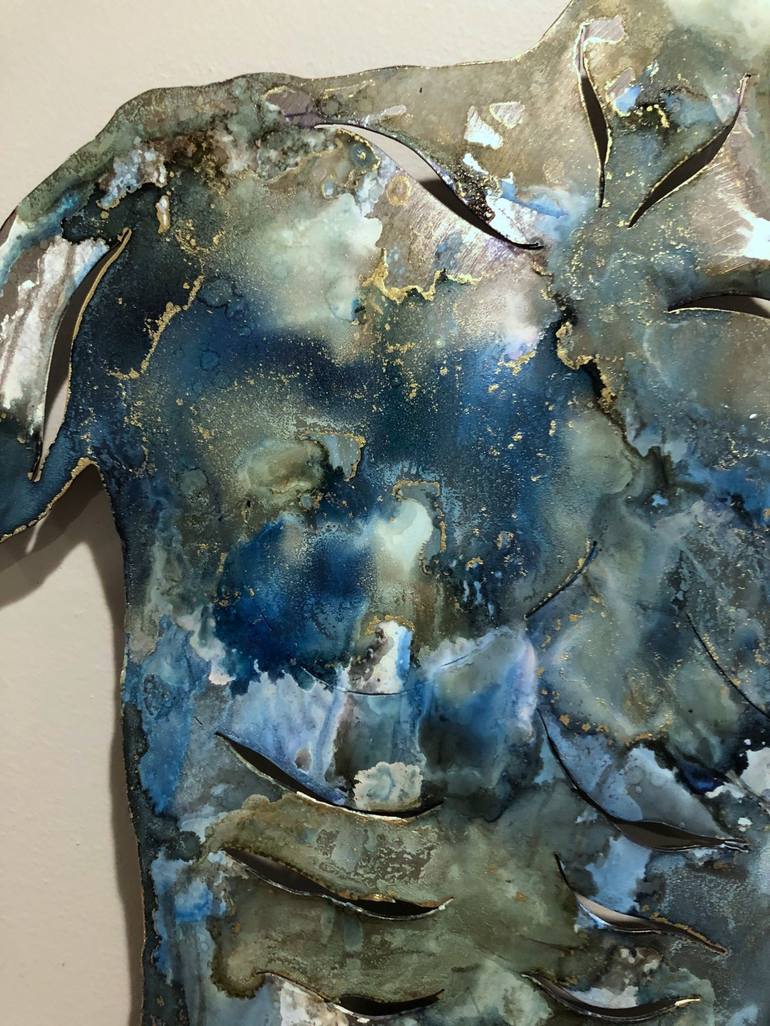 Original Abstract Body Sculpture by Denice Bizot