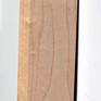 Box frame exterior profile 1.5" deep, light maple wood
