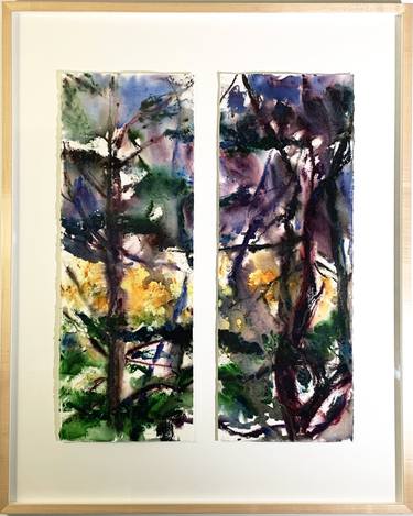Original Impressionism Tree Paintings by Sandra Hawkins
