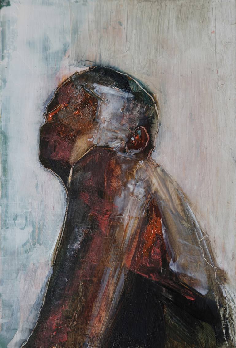 Contemplation 01 Painting By Anji Richards | Saatchi Art