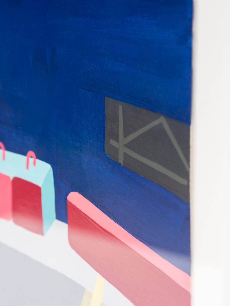 Original Abstract Architecture Painting by Philip O'Dwyer