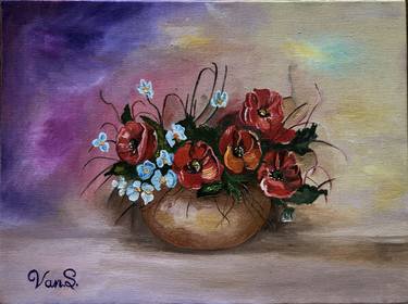 Original Fine Art Floral Paintings by Vanuhi Sargsyan