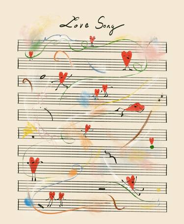Print of Music Drawings by Anna Mielniczuk