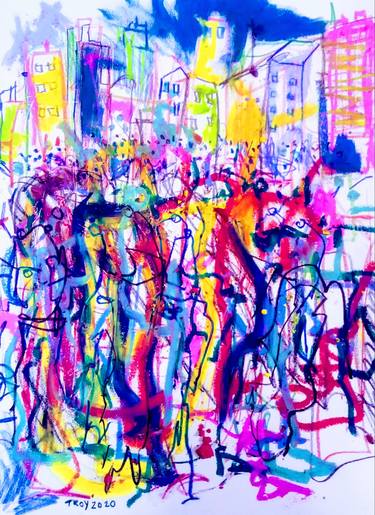 Original Conceptual Abstract Drawing by Troy Elliott