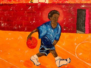 Original Figurative Sports Paintings by Terri Walker Pullen