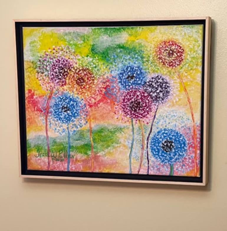 Original Abstract Expressionism Floral Painting by Terri  Walker Pullen