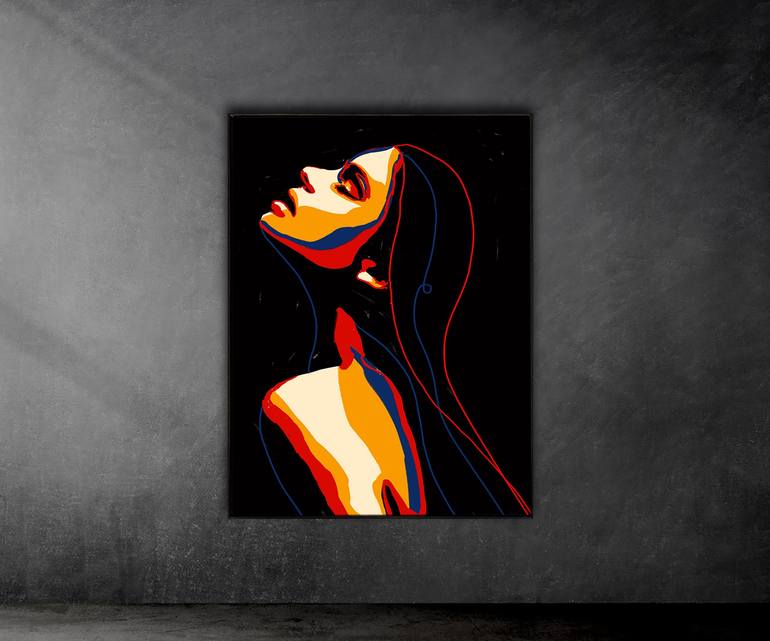 Original Abstract Expressionism Women Digital by Juca Máximo