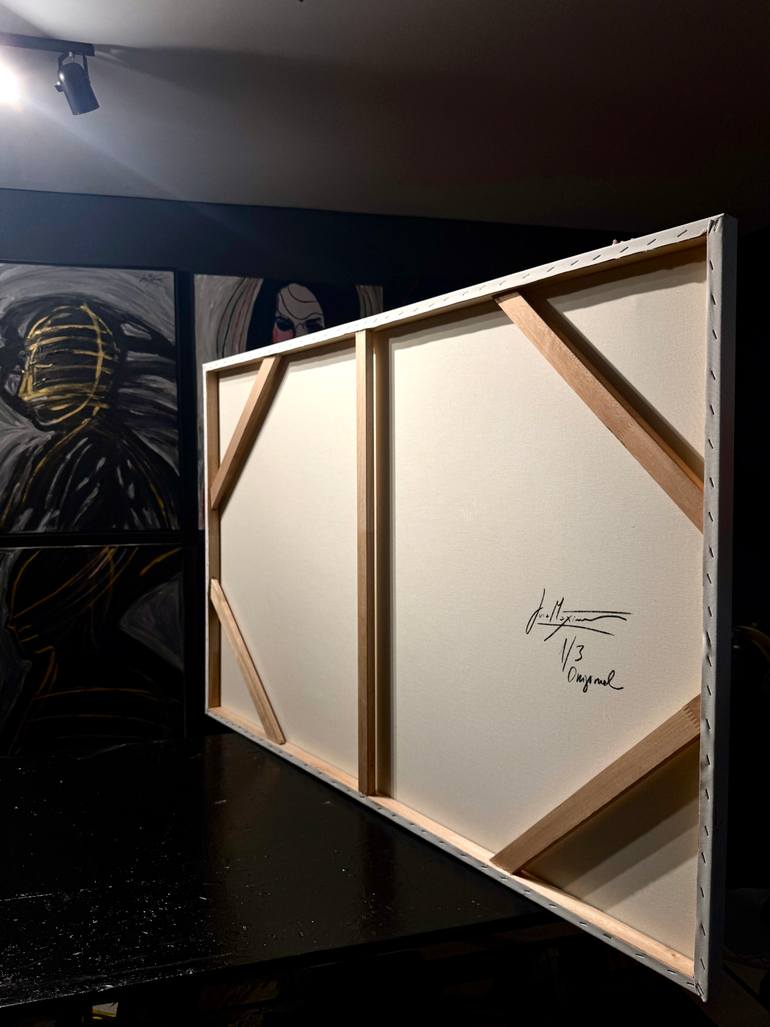 Original Conceptual People Painting by Juca Máximo