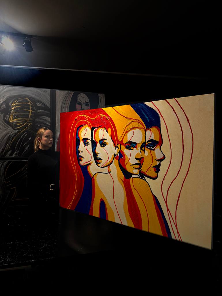 Original Conceptual People Painting by Juca Máximo