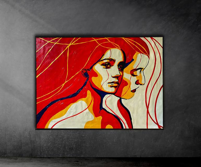 Original Conceptual People Painting by Juca Máximo