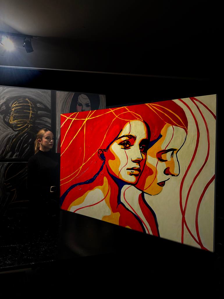 Original Conceptual People Painting by Juca Máximo