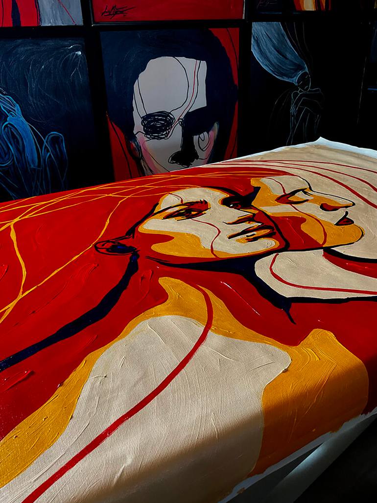 Original Conceptual People Painting by Juca Máximo