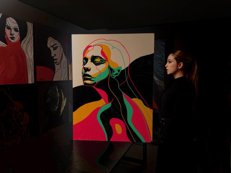 Original Expressionism Body Painting by Juca Máximo