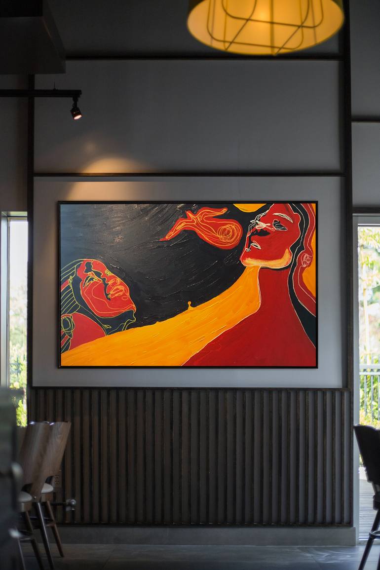 Original Abstract Expressionism Abstract Painting by Juca Máximo