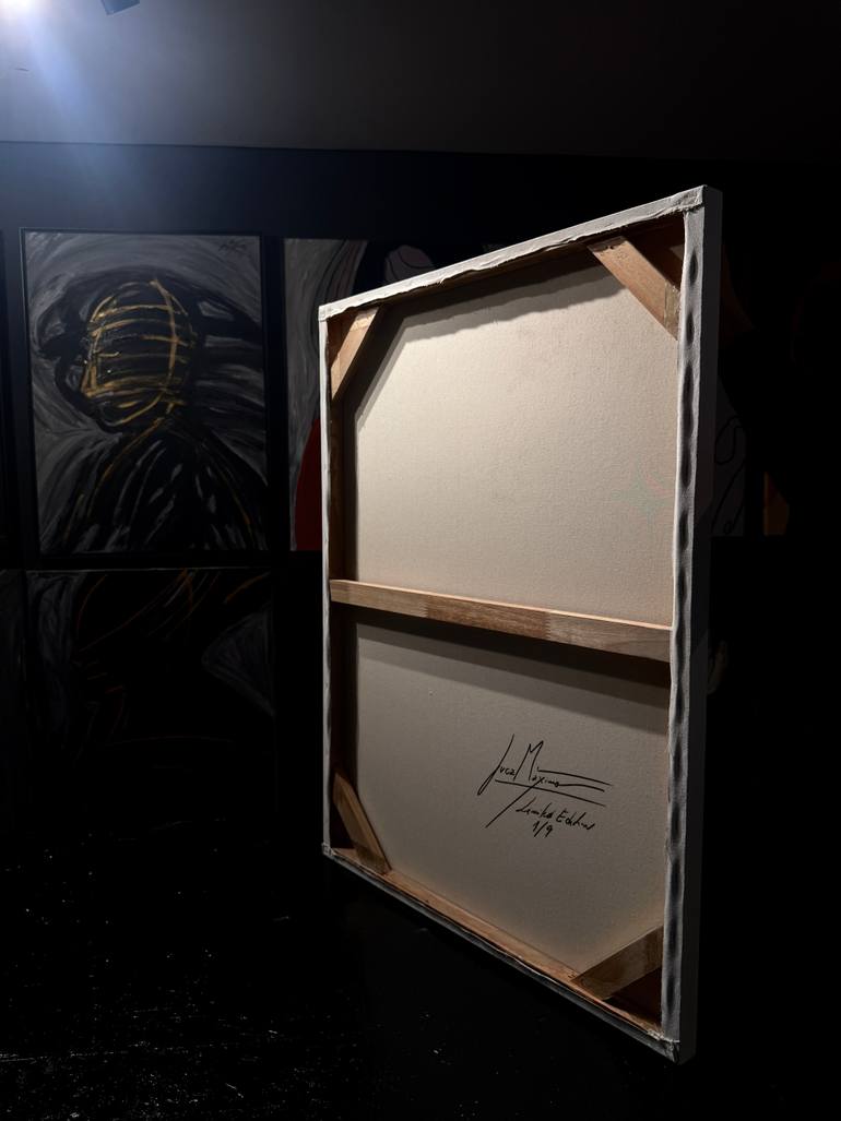 Original Abstract Expressionism Portrait Painting by Juca Máximo