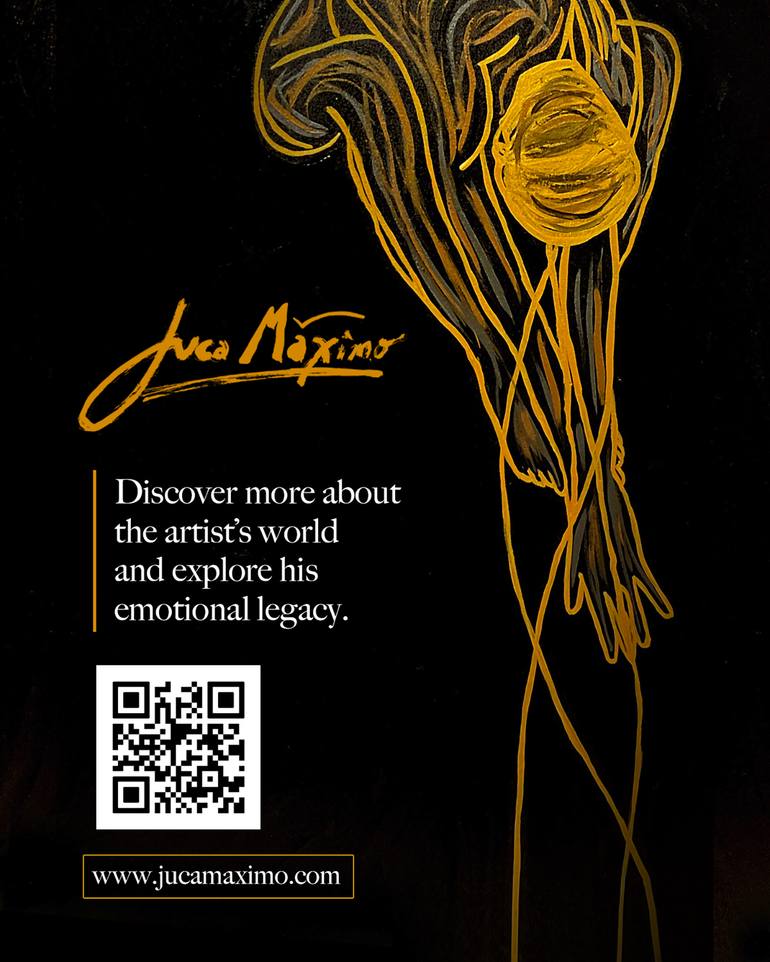 Original Abstract Expressionism People Painting by Juca Máximo