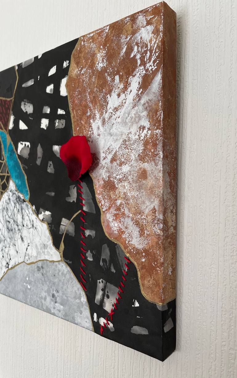 Original Abstract Expressionism Abstract Painting by Hisae Sasaki