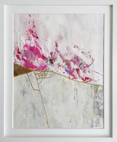 Original Abstract Expressionism Abstract Paintings by Hisae SASAKI