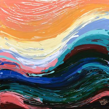 Print of Abstract Seascape Paintings by David Clare