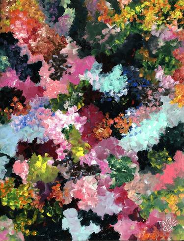 Print of Abstract Floral Paintings by David Clare