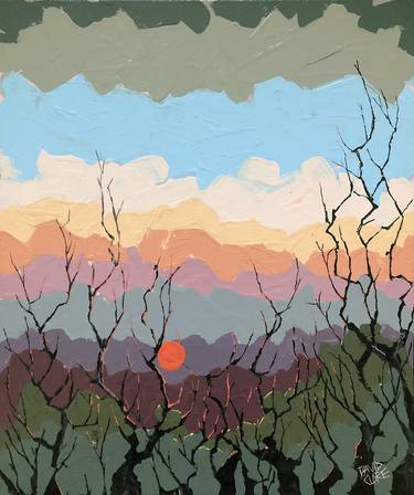 Original Abstract Landscape Paintings by David Clare