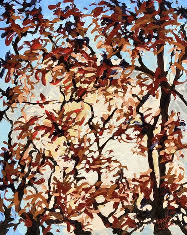 Original Abstract Tree Paintings by David Clare
