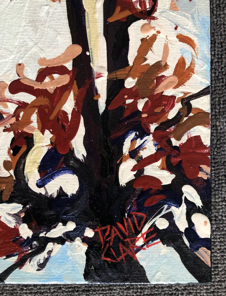 Original Abstract Tree Painting by David Clare