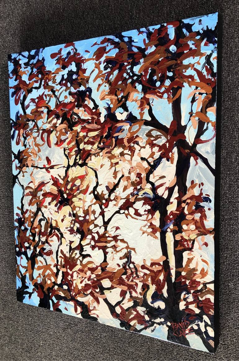 Original Abstract Tree Painting by David Clare