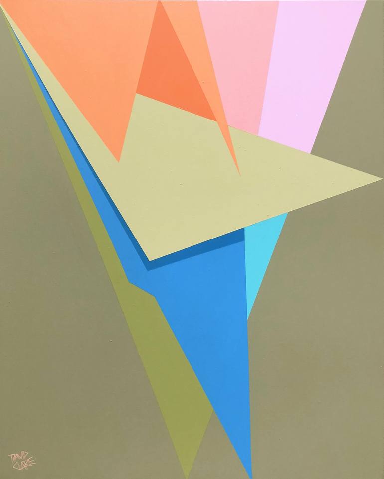Print of Abstract Geometric Paintings by David Clare