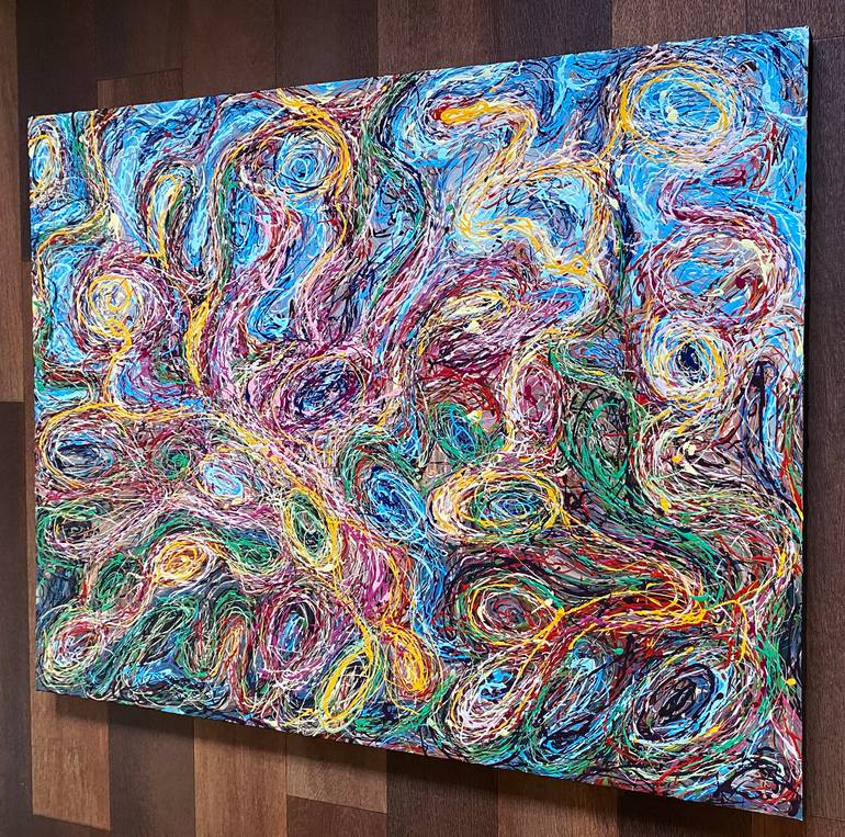Original Abstract Expressionism Abstract Painting by David Clare